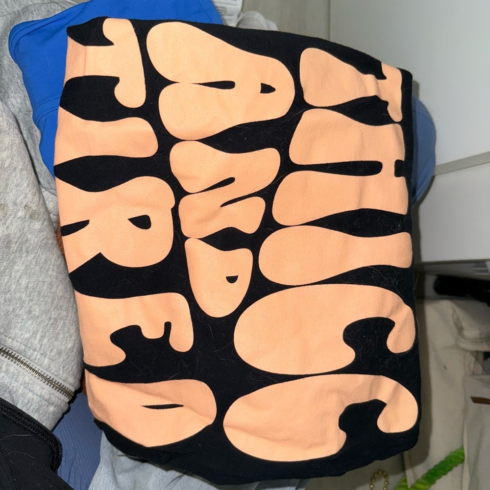 Black and Peach Graphic Tee